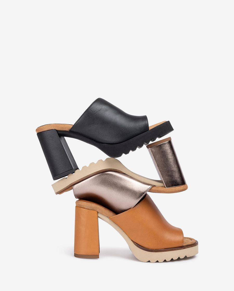 Mules ultra-légères Unisa Femme - Bronze