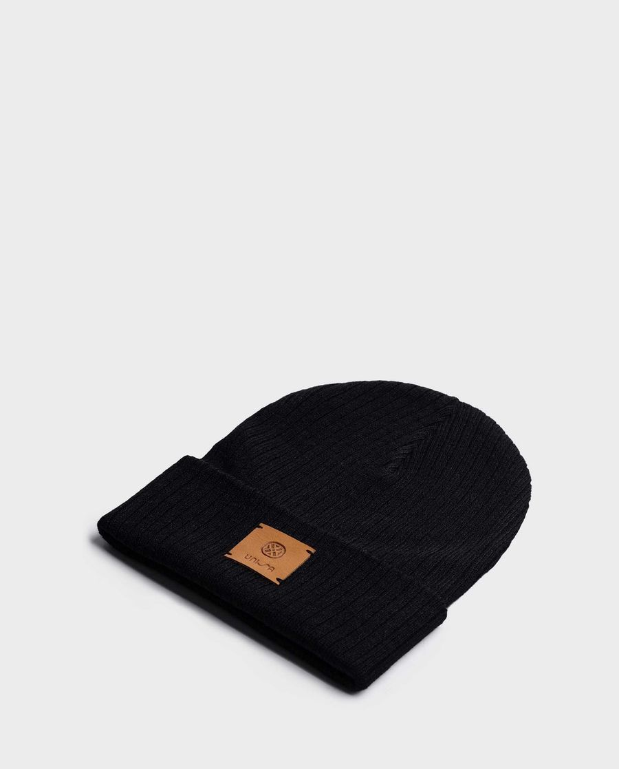 Bonnet en tricot recyclé Unisa pour femme - Noir