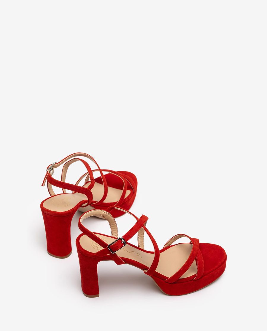 Sandales à plateforme Unisa pour femme - Rouge