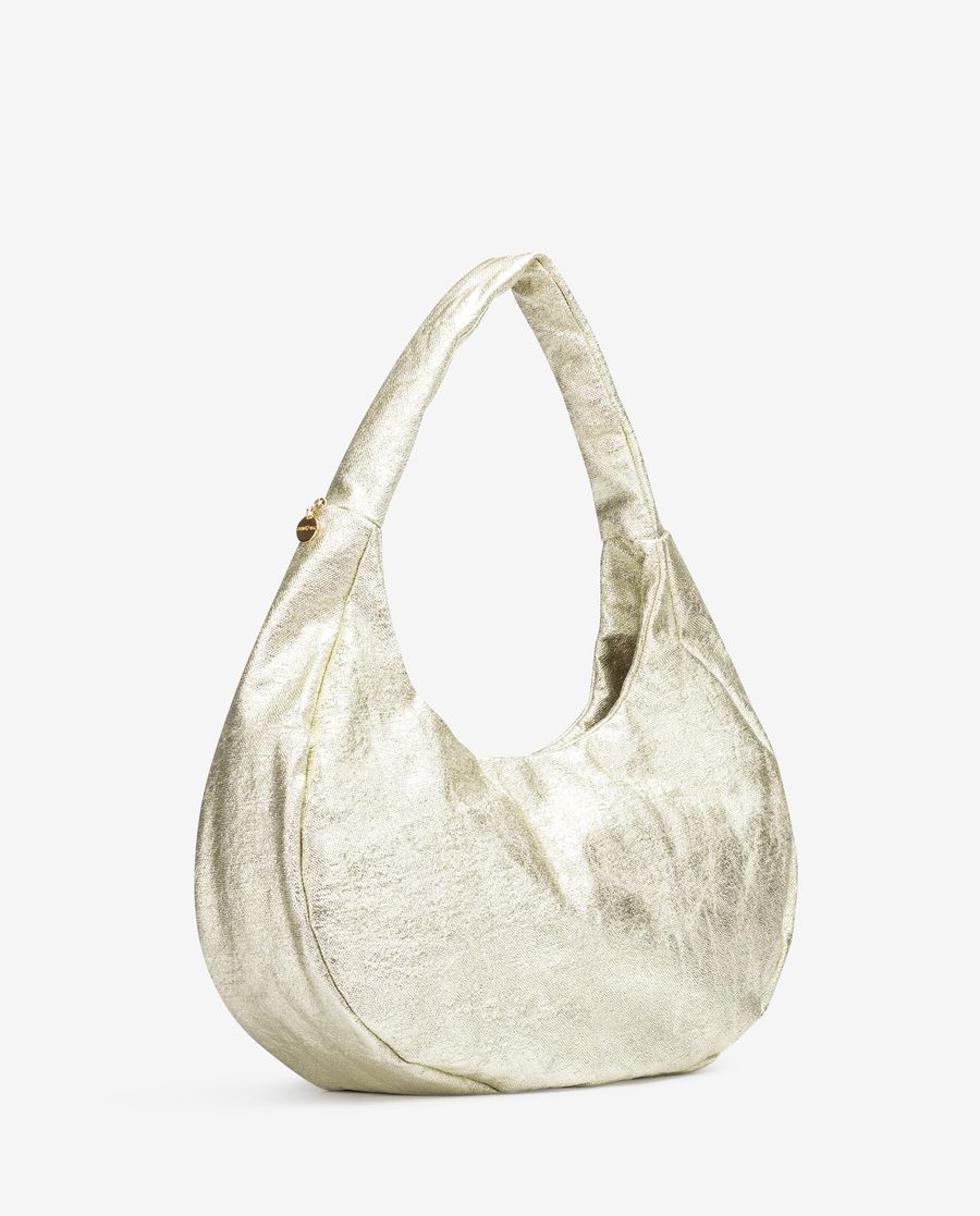 Grand sac en tissu métallisé Unisa pour femme - Doré