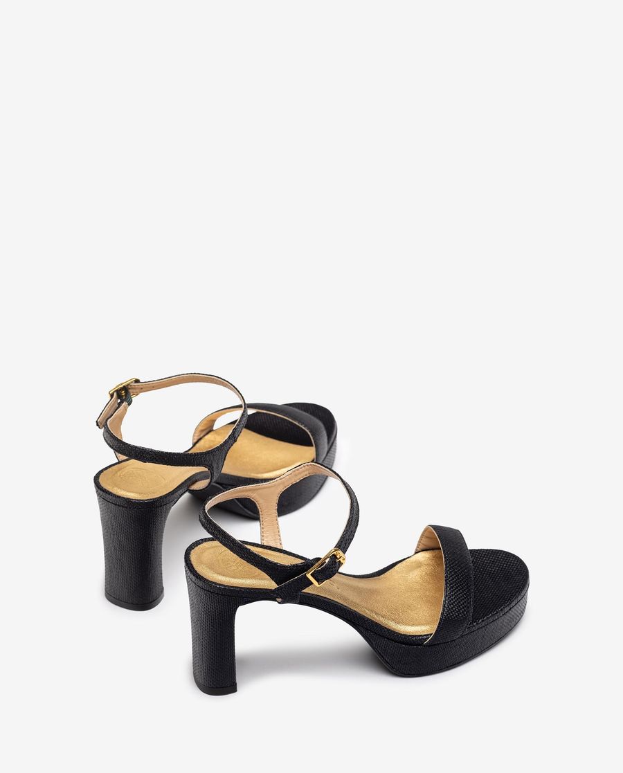 Sandales à talons et plateformes Unisa pour femme - Noir