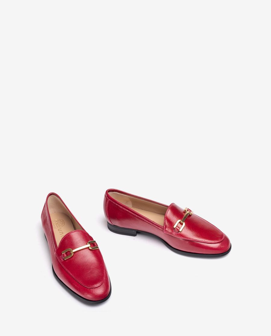 Mocassins à bout rond pour femme Unisa - Rouge