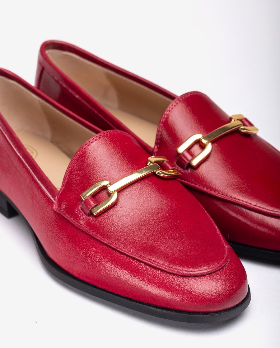 Mocassins à bout rond pour femme Unisa - Rouge