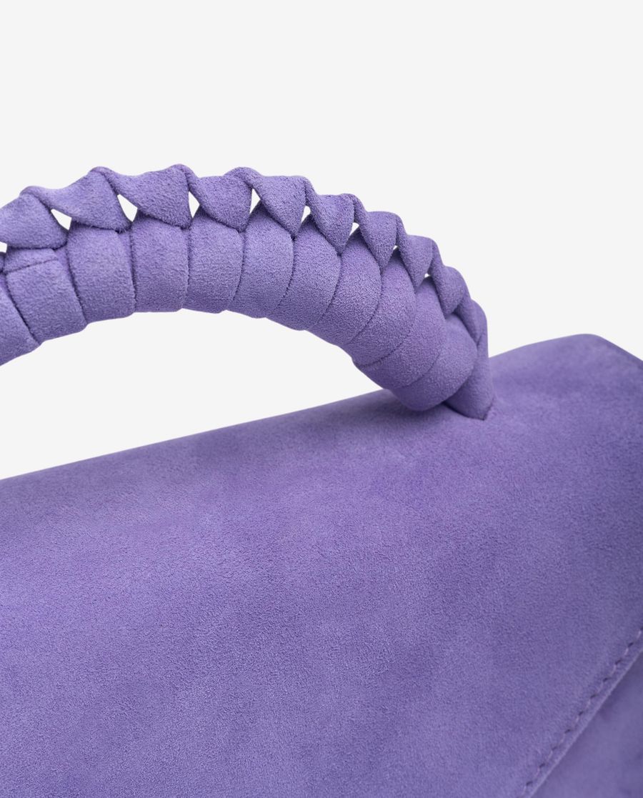 Sac à main à poignée tressée Unisa pour femme - Lilas