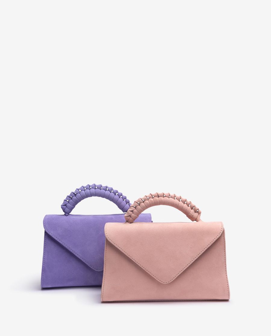 Sac à main à poignée tressée Unisa pour femme - Lilas