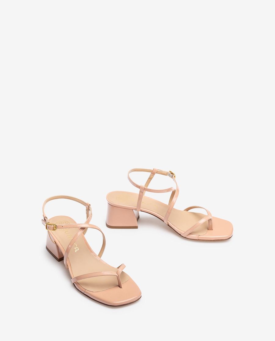 Sandales à talon carré Unisa pour femme - Flamant rose