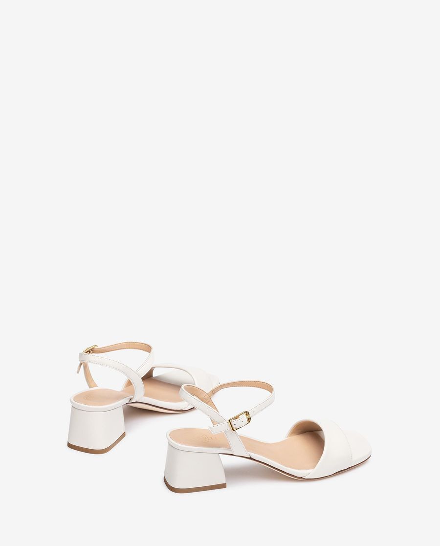 Sandales à talon carré Unisa pour femme - Blanc