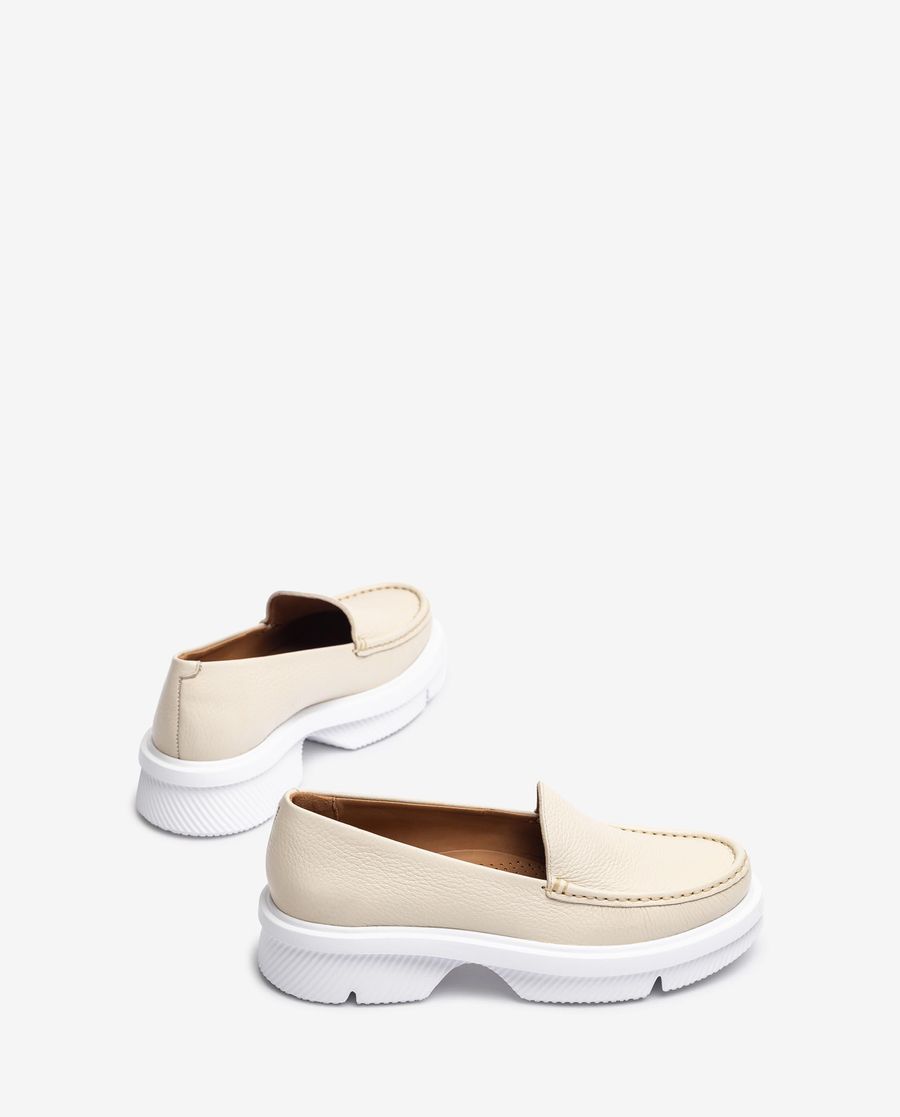 Mocassins Unisa à semelle crantée - Beige