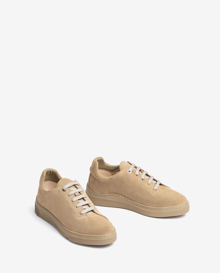Unisa Chaussures à bride arrière unisexe en daim pour femme - Beige