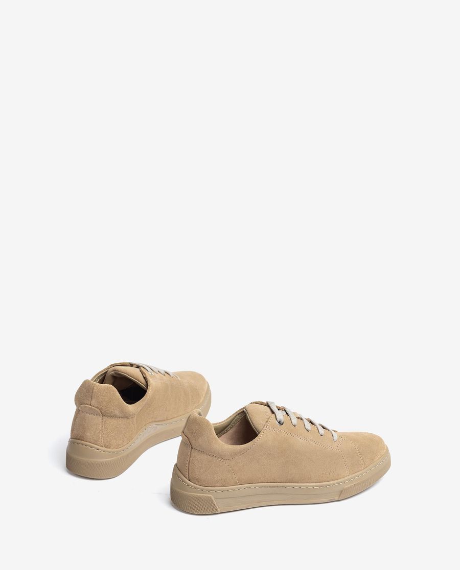 Unisa Chaussures à bride arrière unisexe en daim pour femme - Beige