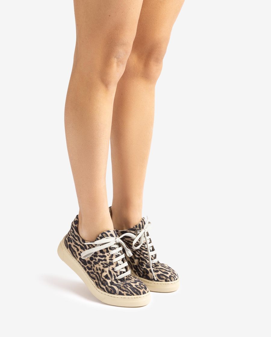 Baskets en cuir Unisa pour femme - Marron