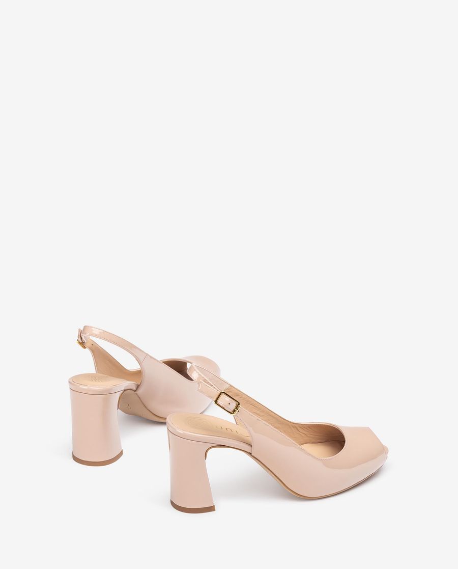 Ballerines Unisa à bout ouvert et bride arrière pour femme Rose