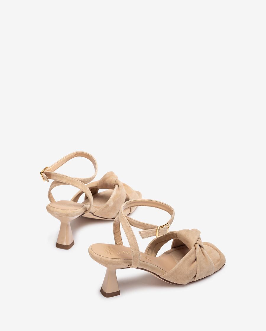 Sandales à larges brides Unisa pour femme - Nœud Beige