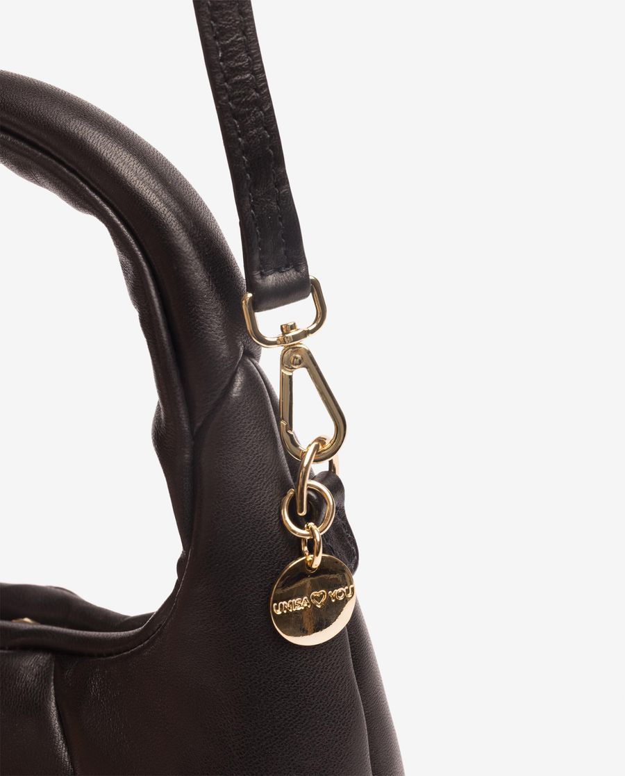 Sac à main en cuir Unisa pour femme - Noir