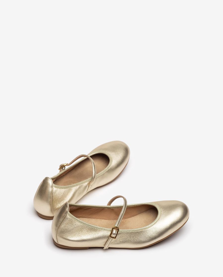 Ballerines à bride Unisa pour femme - Doré