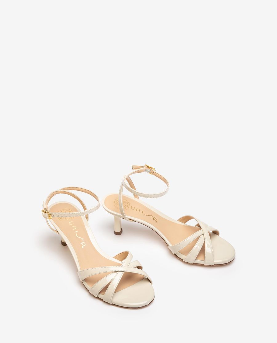 Sandales à talons moyens Unisa pour femme - Blanc