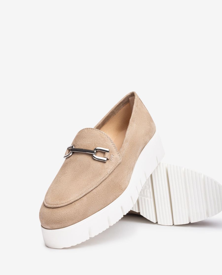 Mocassins à plateforme Unisa pour femme - Marron