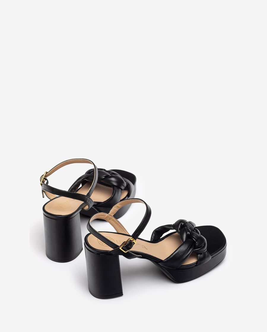 Sandales tressées Unisa pour femme - Noir