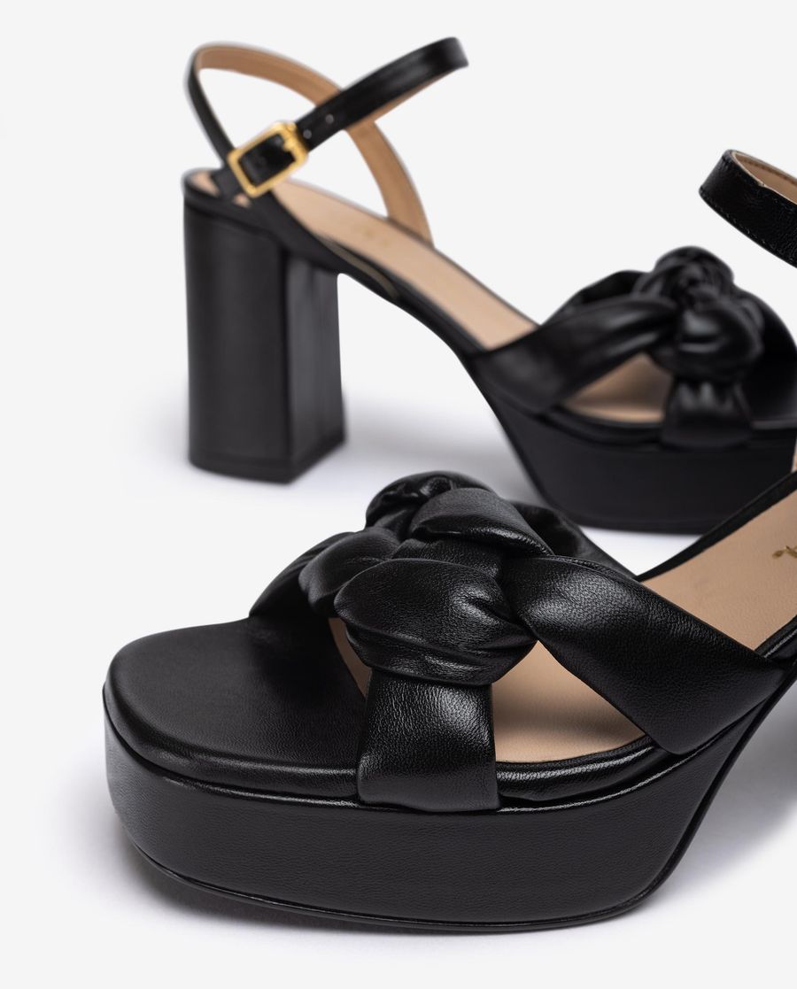 Sandales tressées Unisa pour femme - Noir