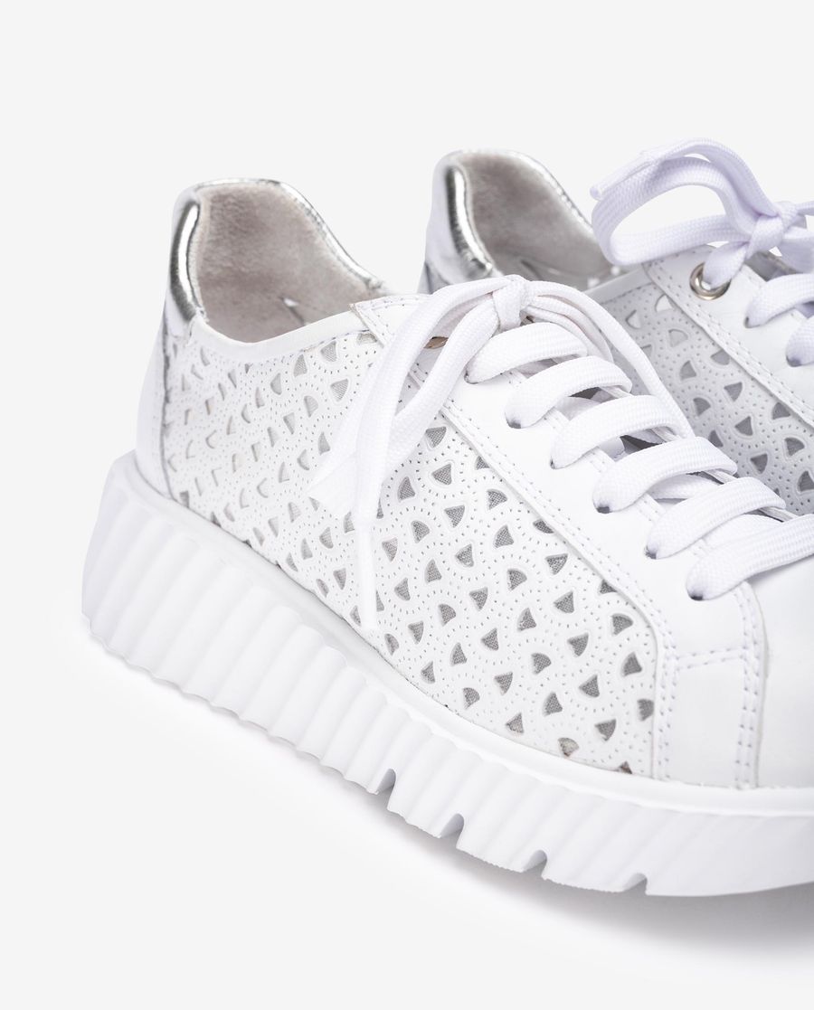 Espadrilles cloutées Unisa pour femme - Blanc