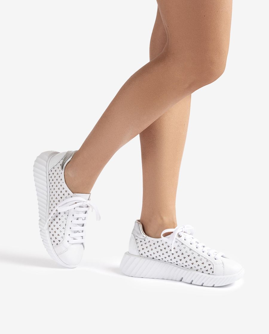 Espadrilles cloutées Unisa pour femme - Blanc