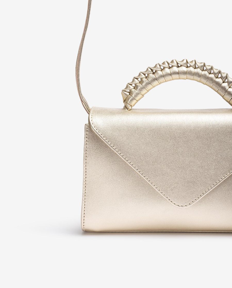 Sac à main Unisa Femme avec poignée tressée - Doré
