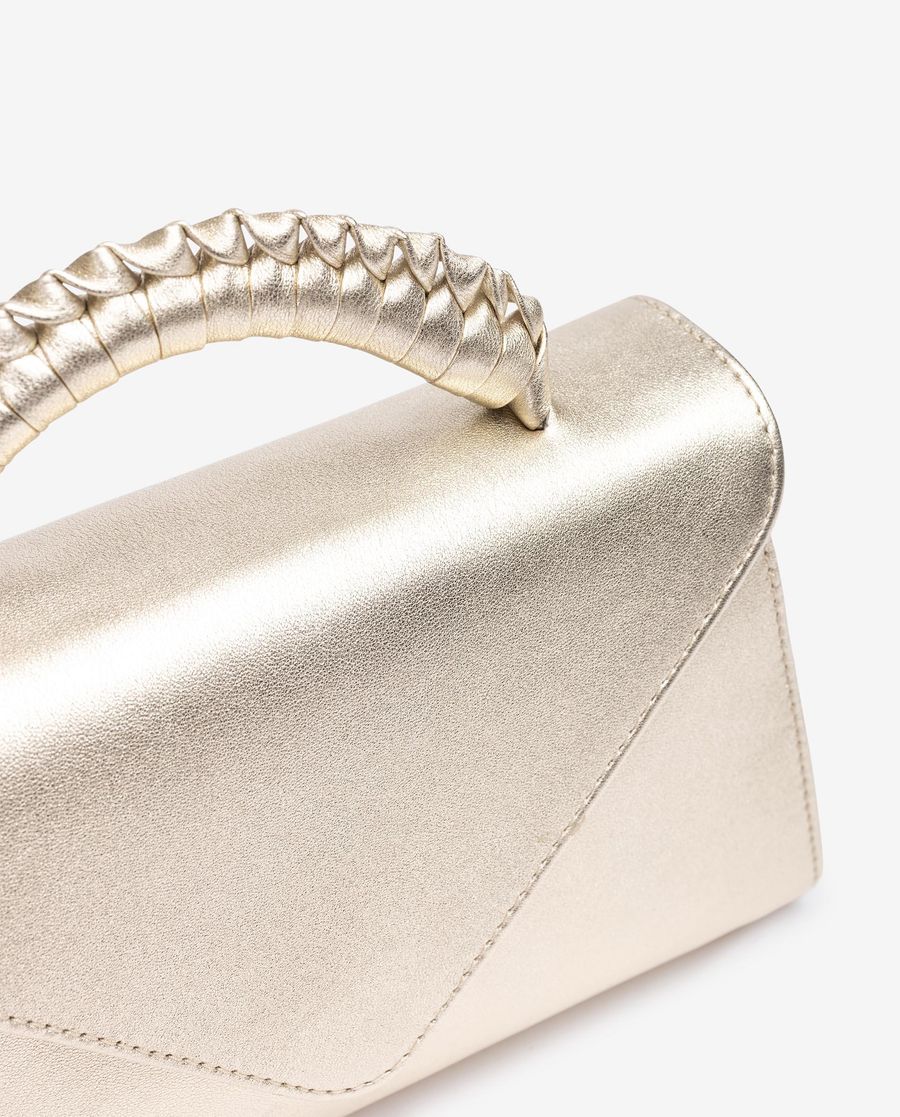 Sac à main Unisa Femme avec poignée tressée - Doré