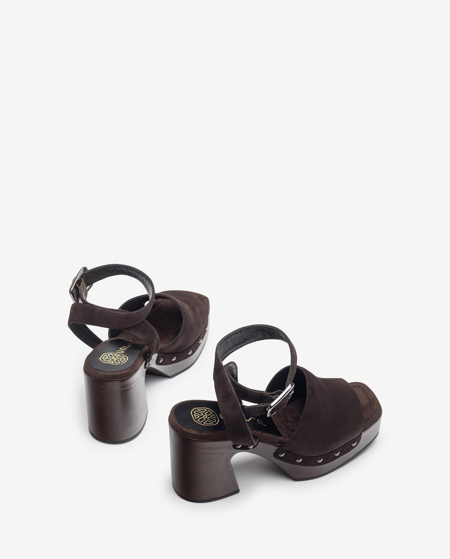 Sandales à bout large Unisa pour femme - Marron