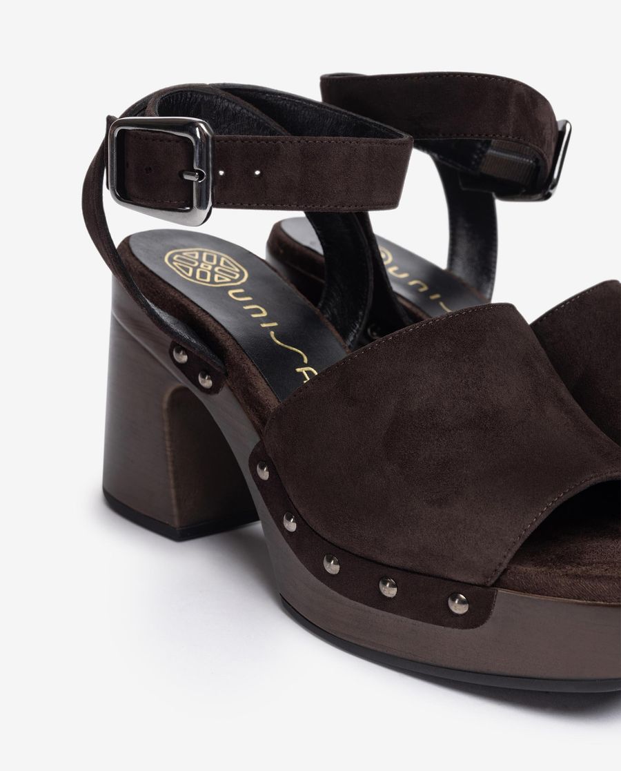 Sandales à bout large Unisa pour femme - Marron