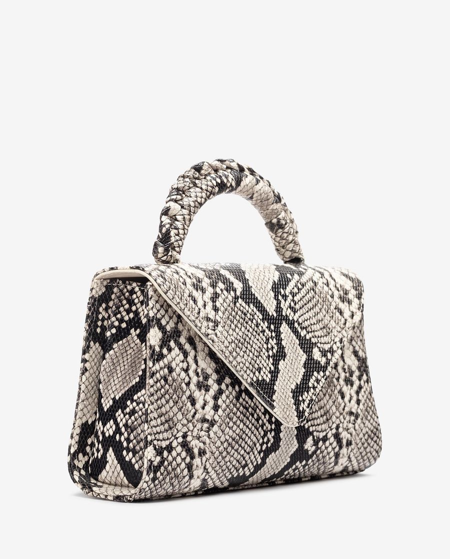 Sac à main Unisa Femme avec anse tressée - Ivoire