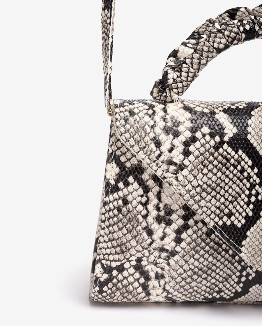 Sac à main Unisa Femme avec anse tressée - Ivoire