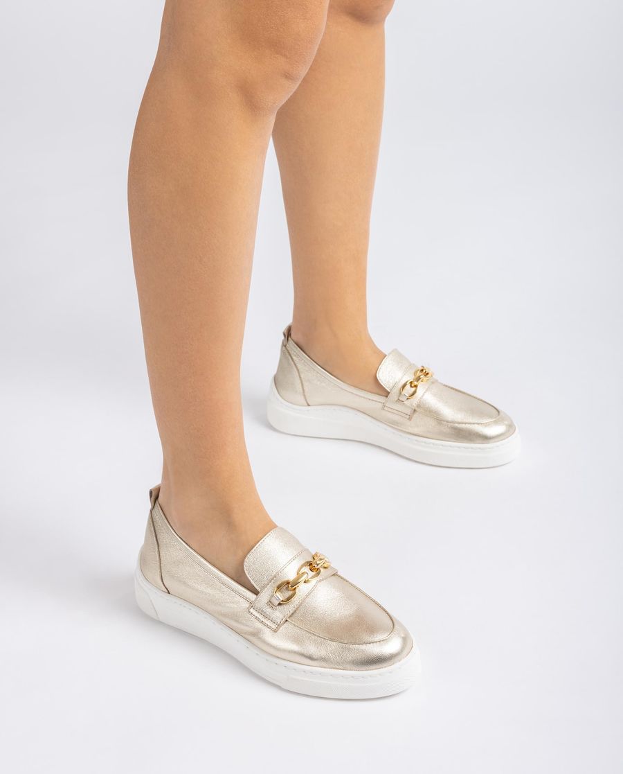 Mocassins sport Unisa pour femme - Doré