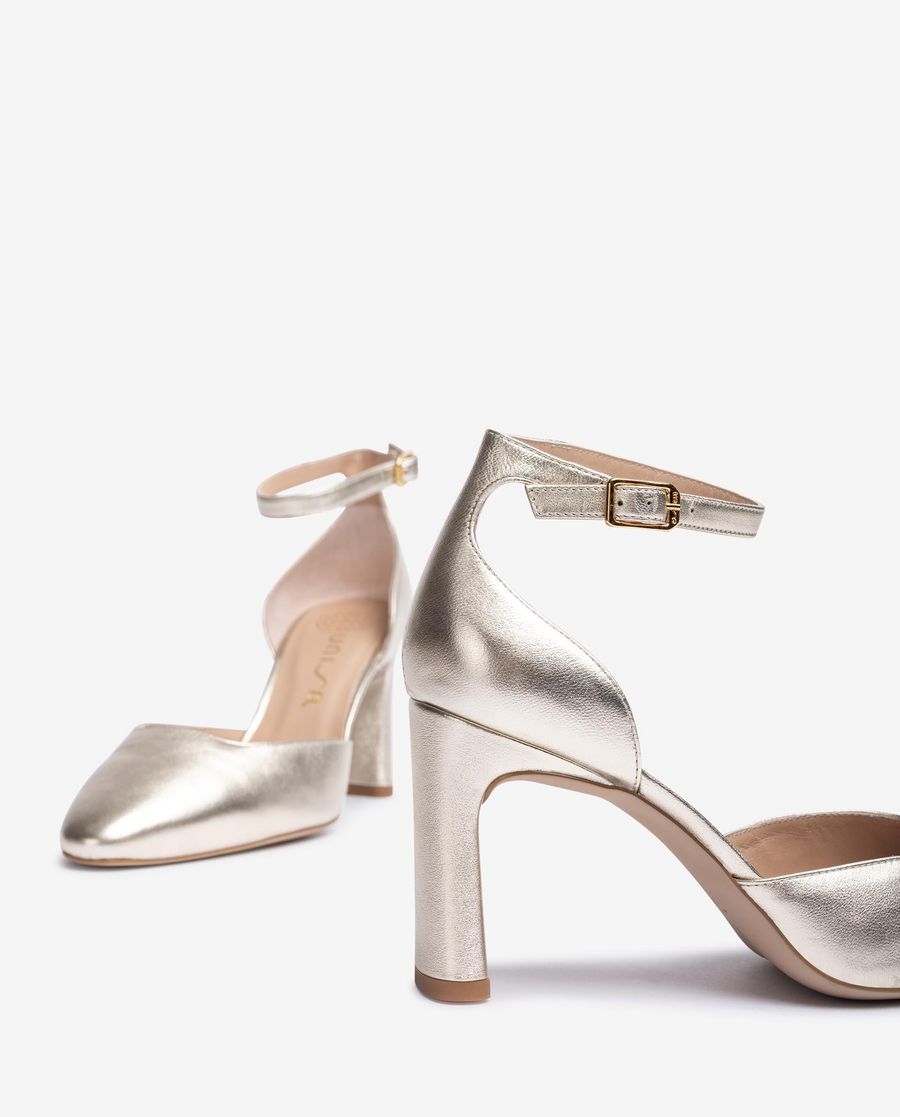Sandales à bride arrière Unisa pour femme - Doré