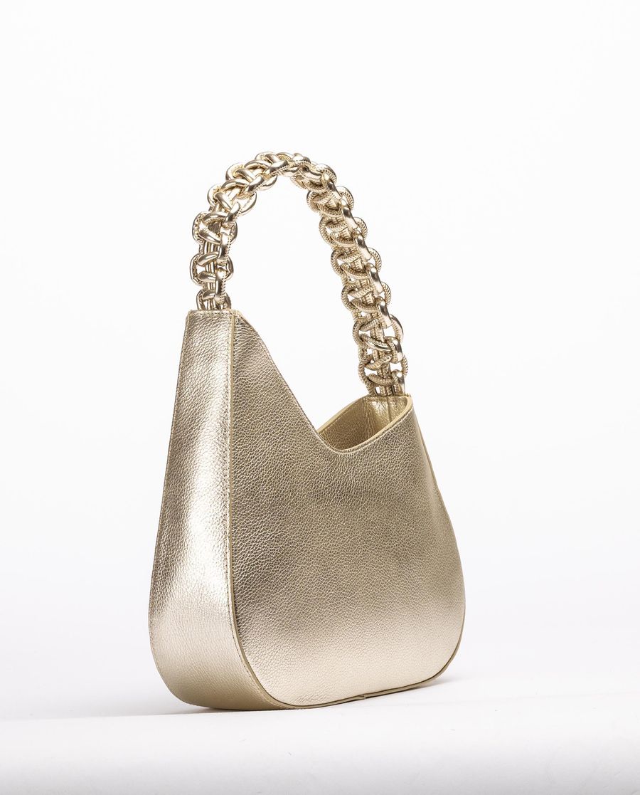 Sac asymétrique Unisa Femme avec poignée tressée Doré