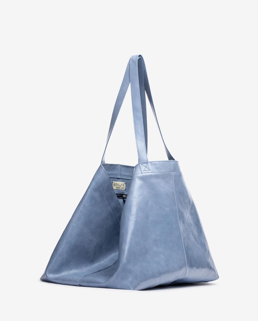 Maxi sac Unisa Femme en cuir verni Bleu