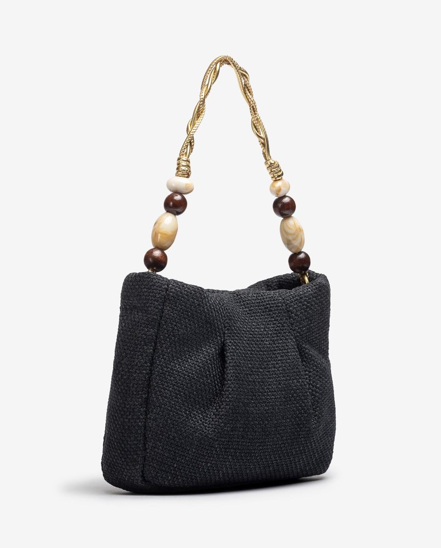 Sac à main Unisa avec poignées décoratives - Noir
