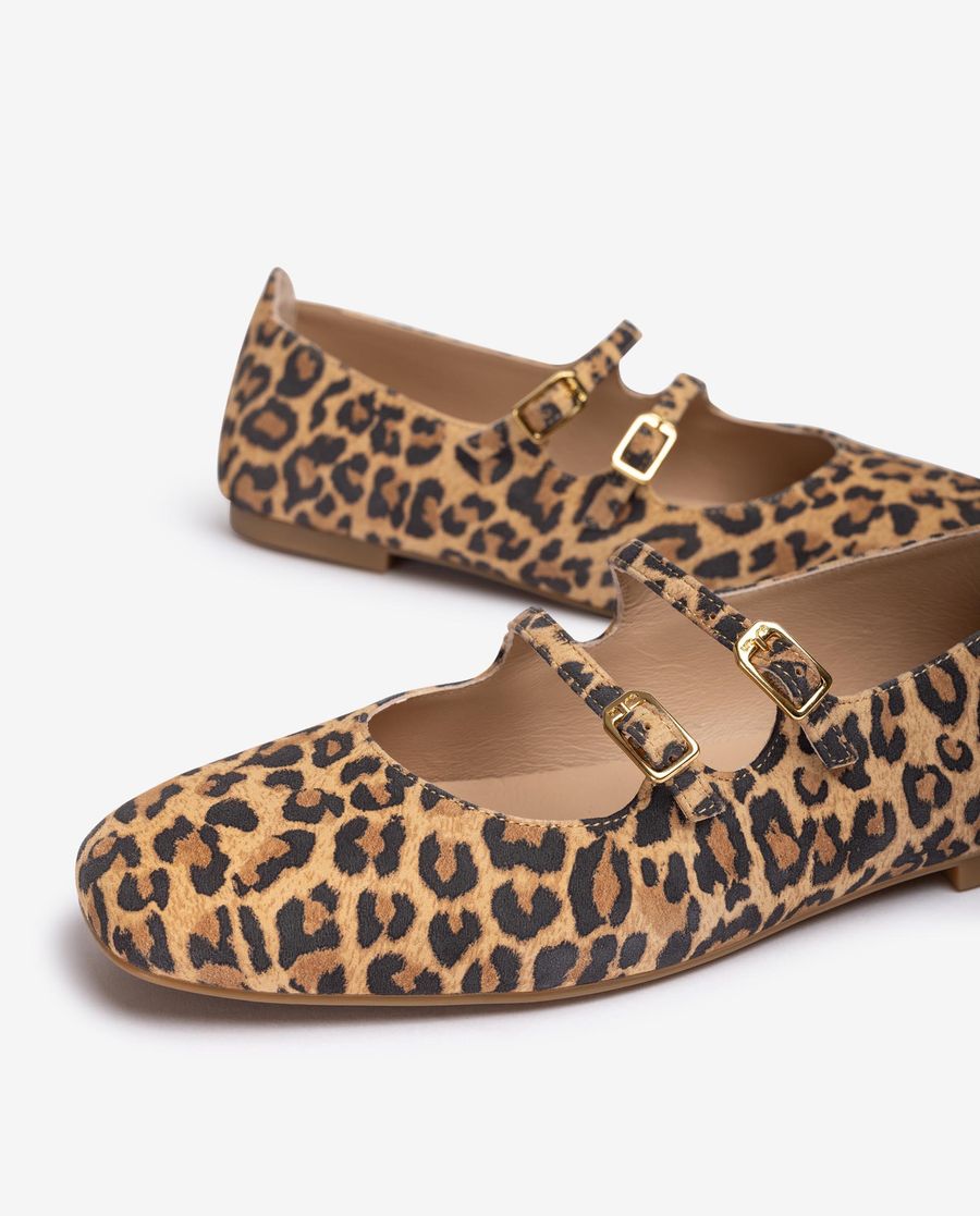 Ballerines Unisa pour femme avec boucle - Marron