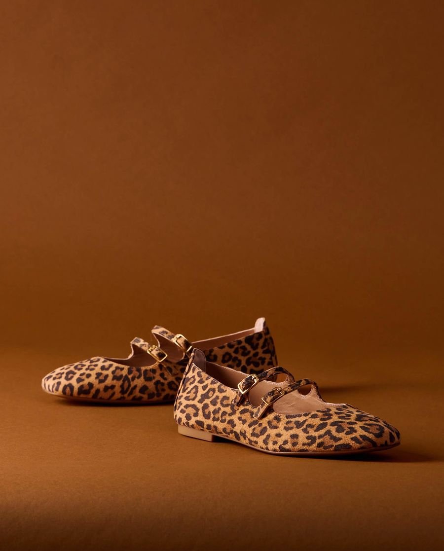 Ballerines Unisa pour femme avec boucle - Marron