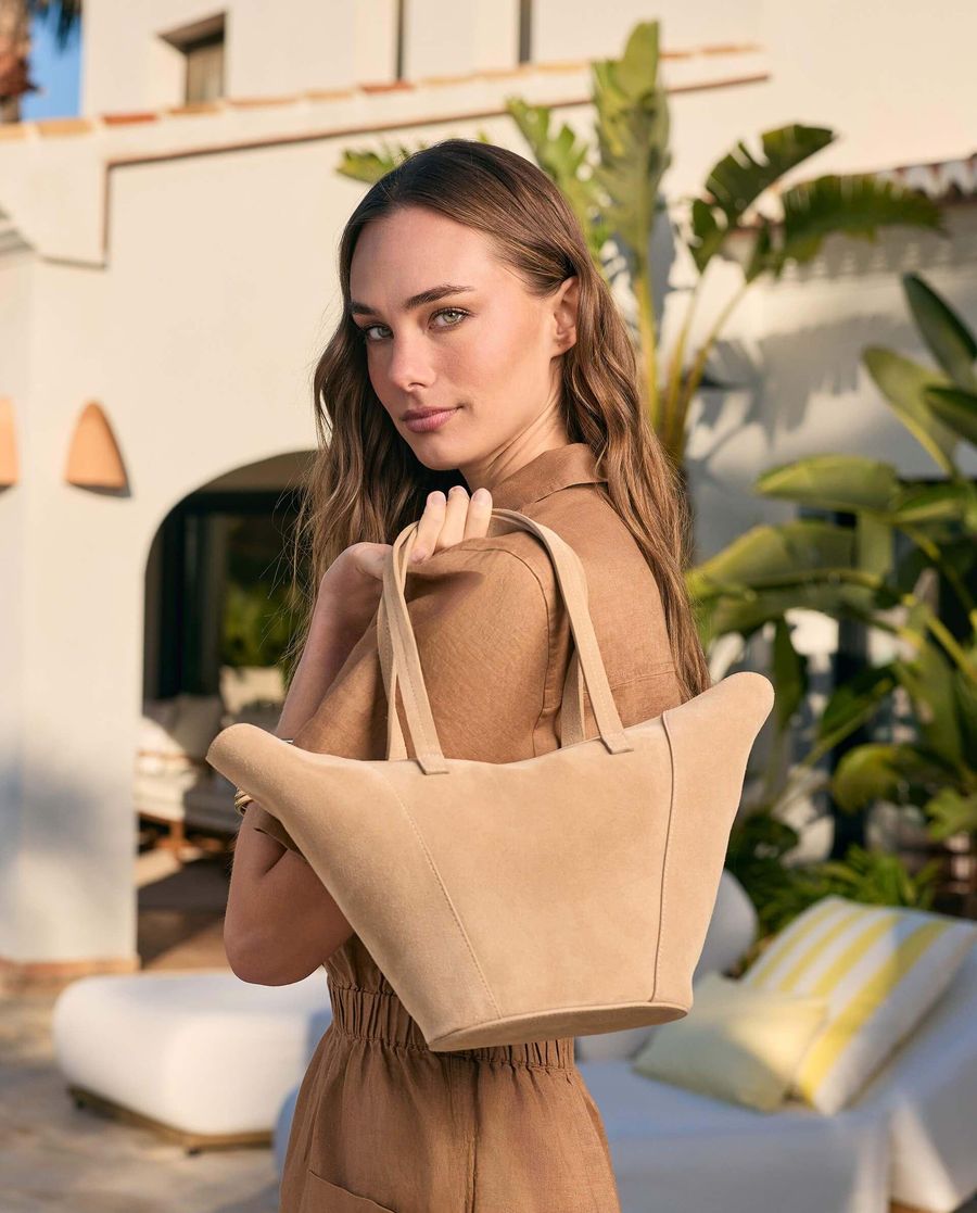 Sac panier moyen Unisa pour femme - Beige
