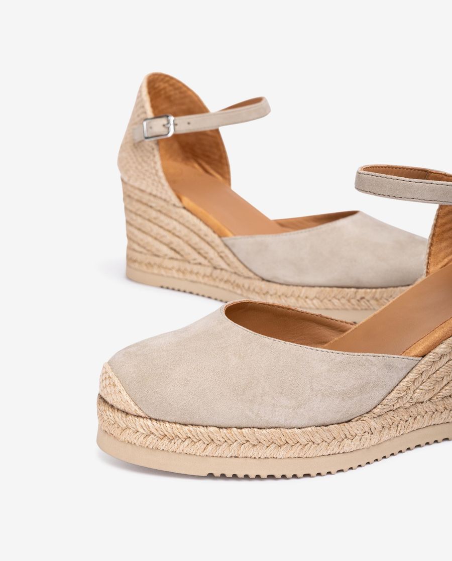Espadrilles à bride arrière en daim Unisa pour femme - Vert