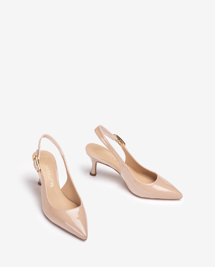 Ballerines Unisa femme à bout pointu et bride arrière - Rose