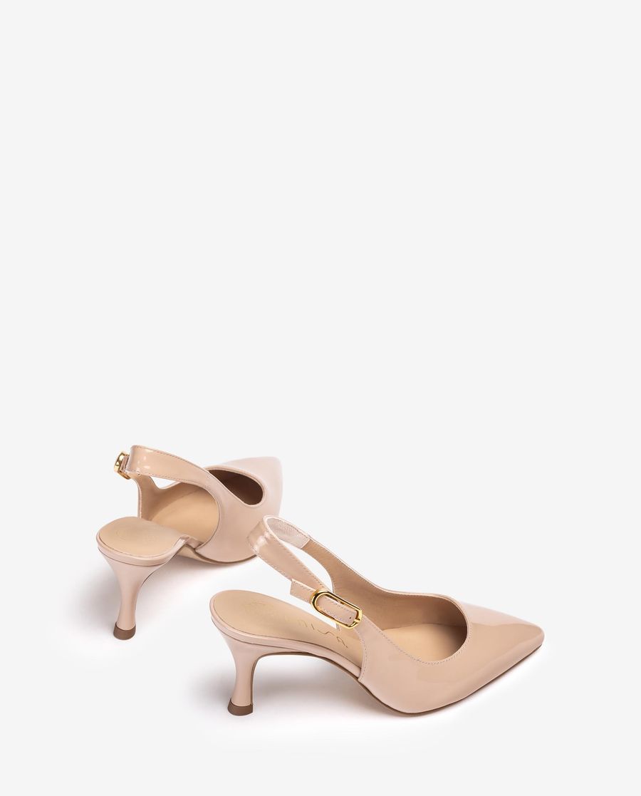 Ballerines Unisa femme à bout pointu et bride arrière - Rose