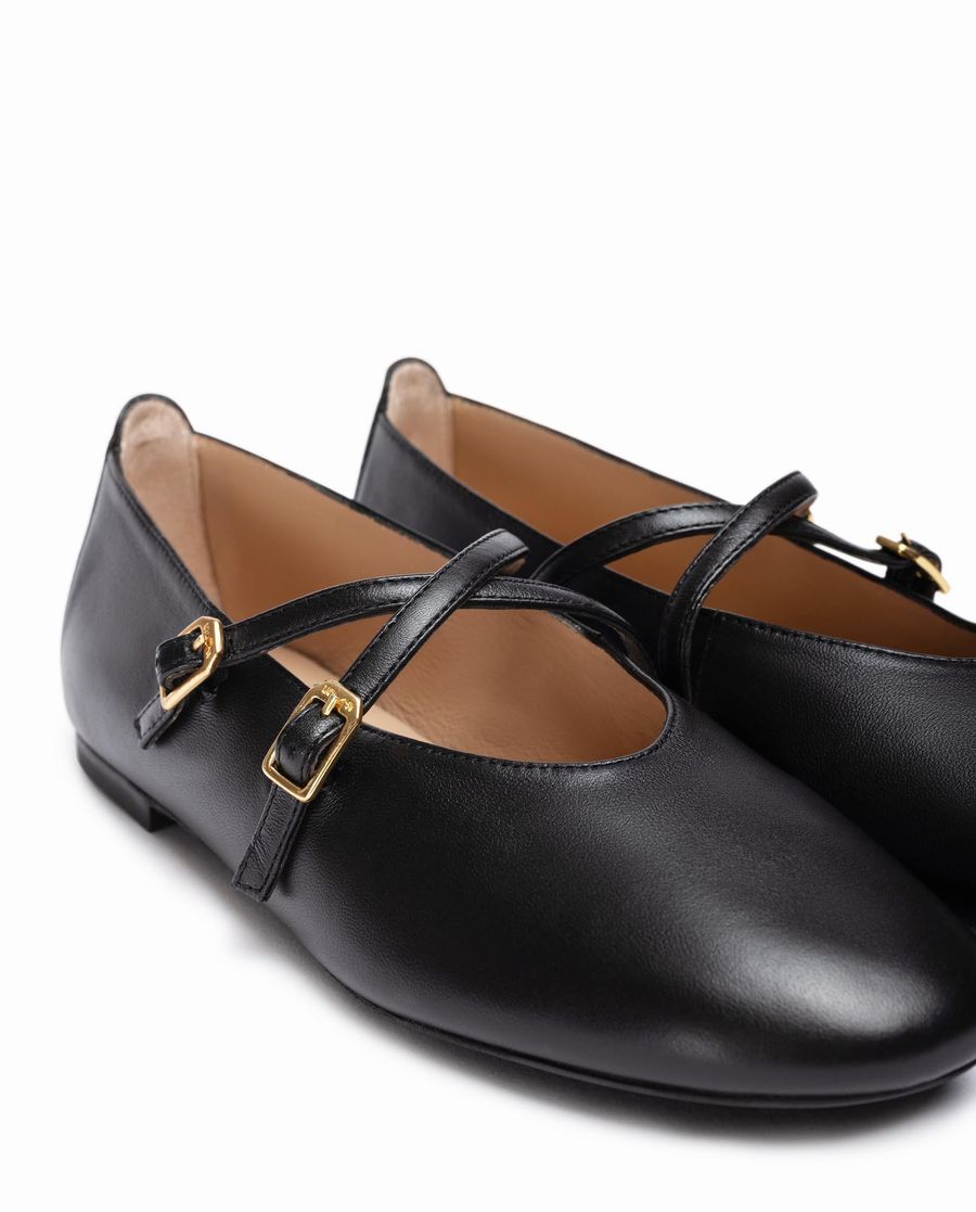 Ballerines à brides croisées Unisa pour femme - Noir