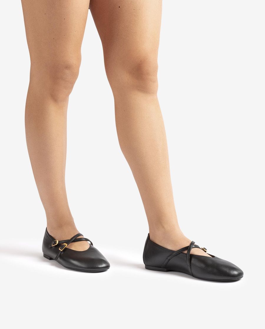 Ballerines à brides croisées Unisa pour femme - Noir