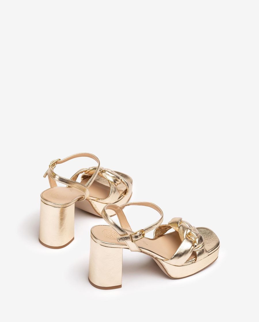 Sandales tressées Unisa pour femme - Doré