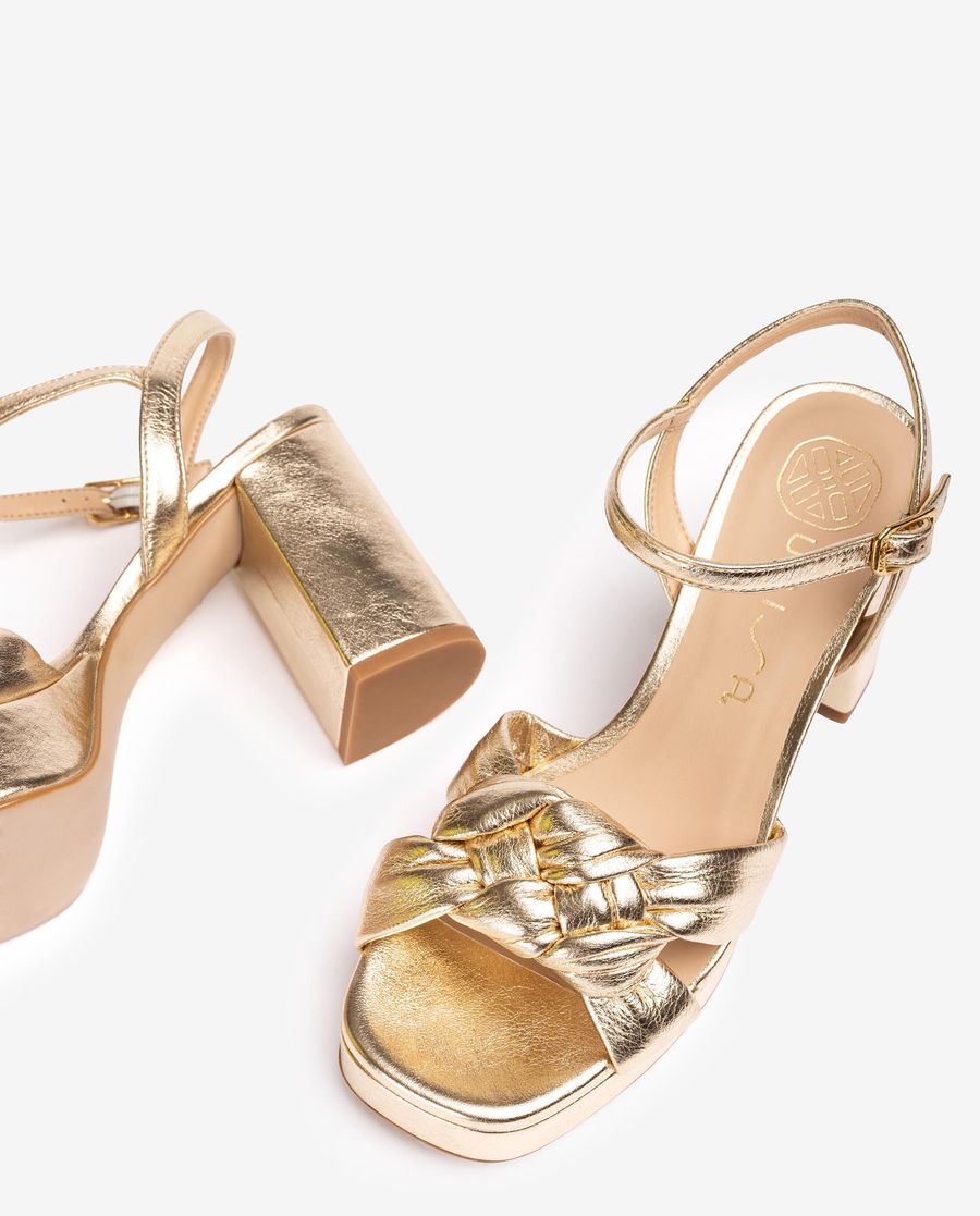 Sandales tressées Unisa pour femme - Doré