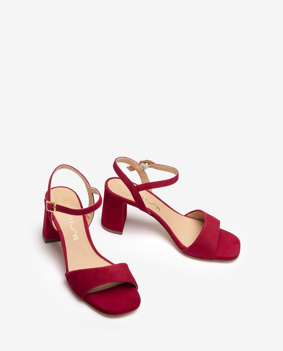 Sandale en daim Unisa Femme - Rouge