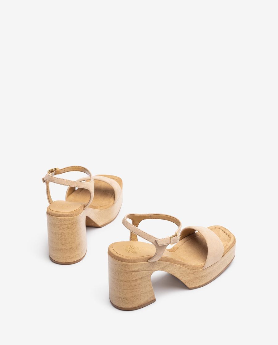 Sandales en daim Unisa pour femme - Beige