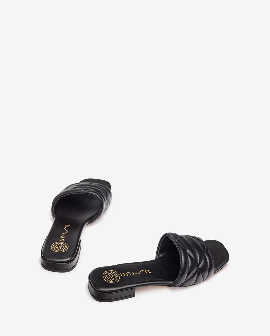 Sandales à tige rembourrée Unisa pour femme - Noir