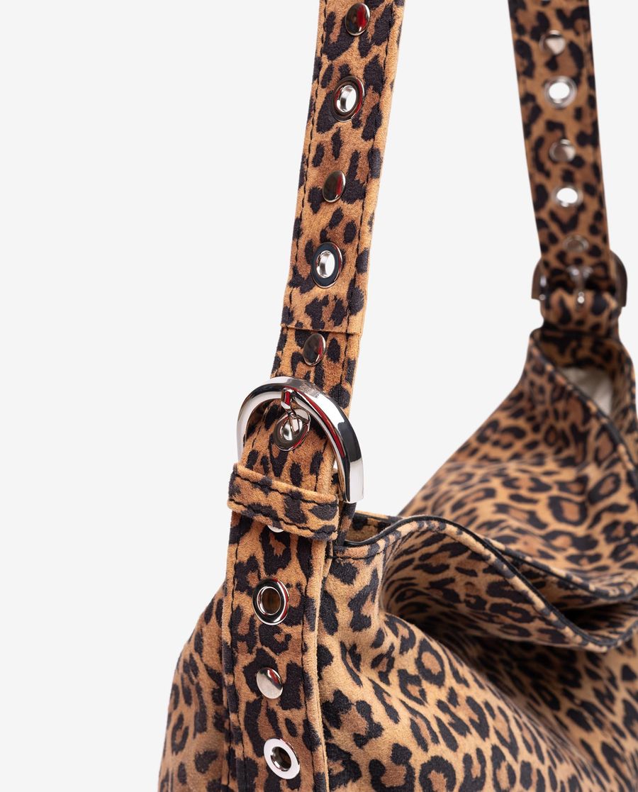 Sac cabas clouté Unisa Femme - Marron